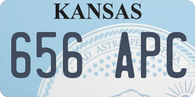 KS license plate 656APC