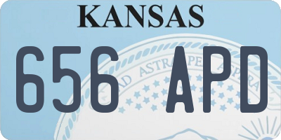 KS license plate 656APD