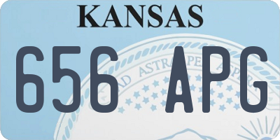 KS license plate 656APG