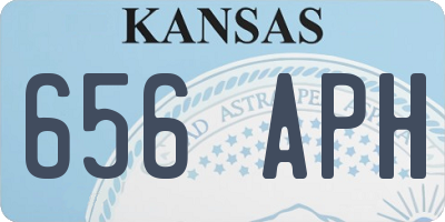 KS license plate 656APH