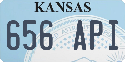 KS license plate 656API