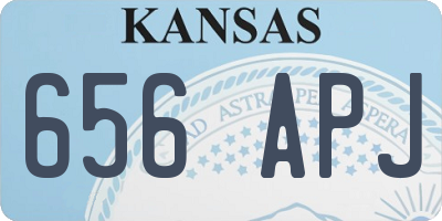 KS license plate 656APJ