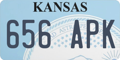 KS license plate 656APK
