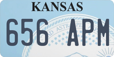 KS license plate 656APM