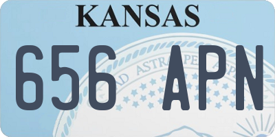 KS license plate 656APN
