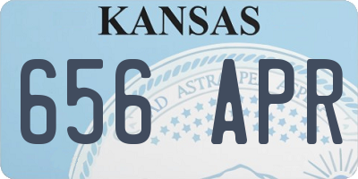 KS license plate 656APR