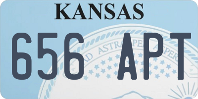 KS license plate 656APT