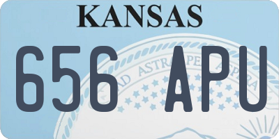 KS license plate 656APU