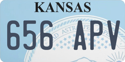 KS license plate 656APV