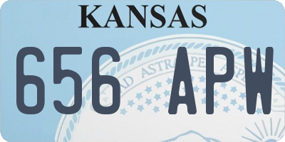 KS license plate 656APW