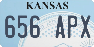KS license plate 656APX