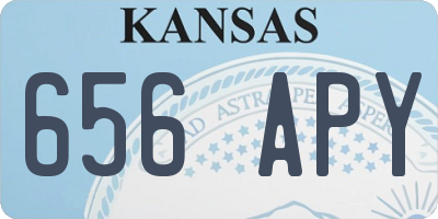 KS license plate 656APY