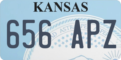 KS license plate 656APZ