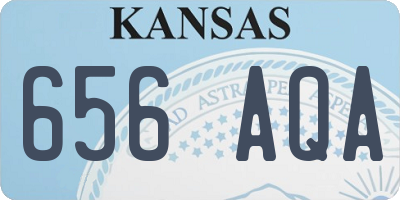 KS license plate 656AQA