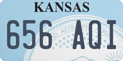 KS license plate 656AQI