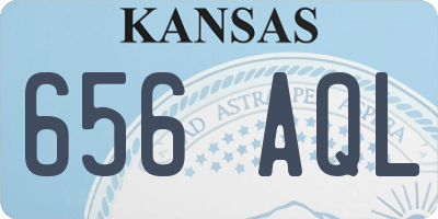 KS license plate 656AQL