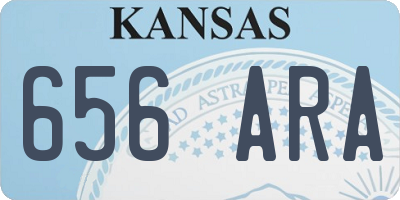 KS license plate 656ARA