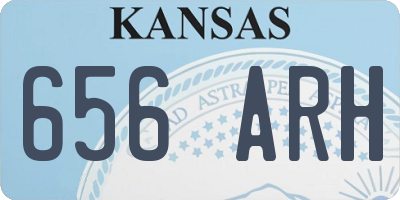 KS license plate 656ARH