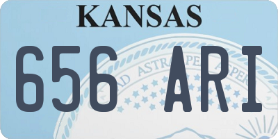 KS license plate 656ARI