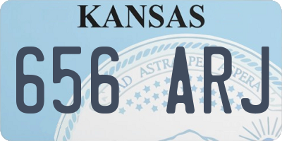 KS license plate 656ARJ