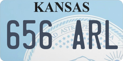 KS license plate 656ARL