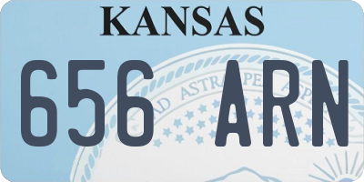 KS license plate 656ARN