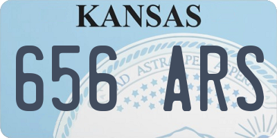KS license plate 656ARS