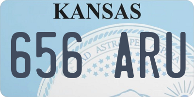 KS license plate 656ARU