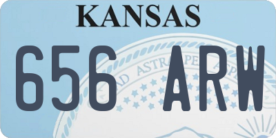 KS license plate 656ARW