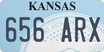 KS license plate 656ARX