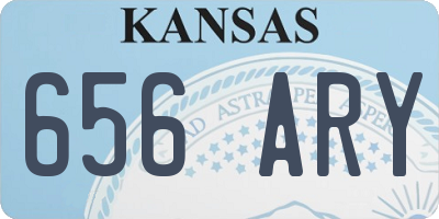 KS license plate 656ARY