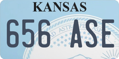 KS license plate 656ASE