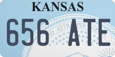 KS license plate 656ATE