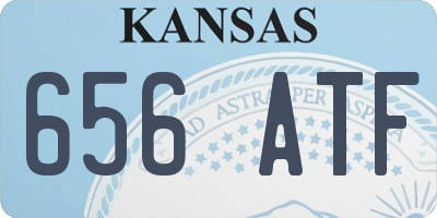 KS license plate 656ATF