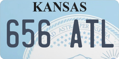 KS license plate 656ATL