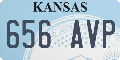 KS license plate 656AVP