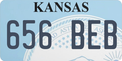 KS license plate 656BEB