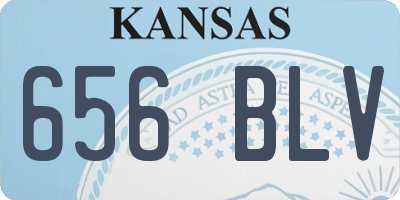 KS license plate 656BLV