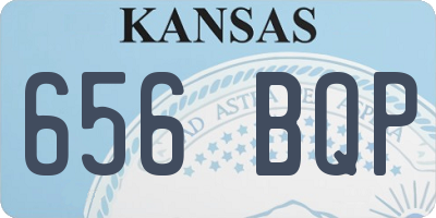 KS license plate 656BQP