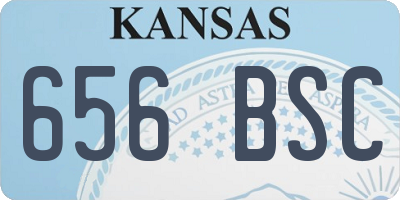 KS license plate 656BSC