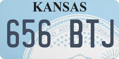 KS license plate 656BTJ
