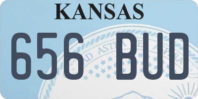KS license plate 656BUD