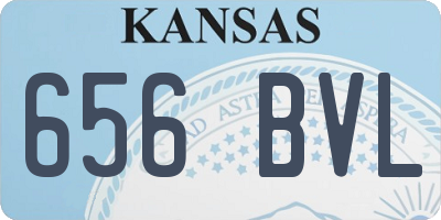 KS license plate 656BVL