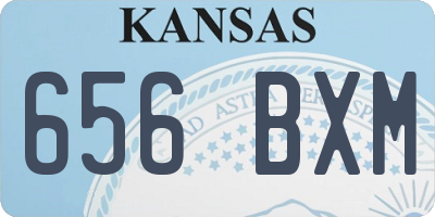 KS license plate 656BXM