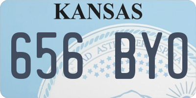 KS license plate 656BYO