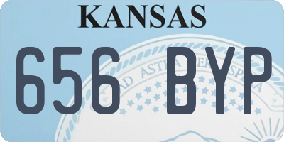 KS license plate 656BYP