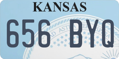 KS license plate 656BYQ