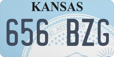 KS license plate 656BZG