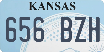 KS license plate 656BZH
