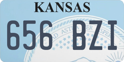 KS license plate 656BZI